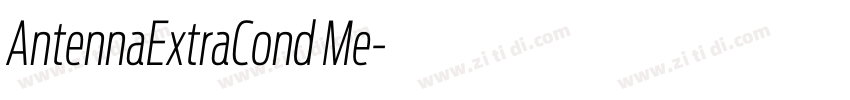 AntennaExtraCond Me字体转换